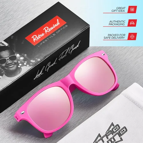 Miniatura 196 de Retro Rewind Lentes de sol para niños y niñas de 3 a 12 años, inastillables, UV400, lentes de sol para niños pequeños