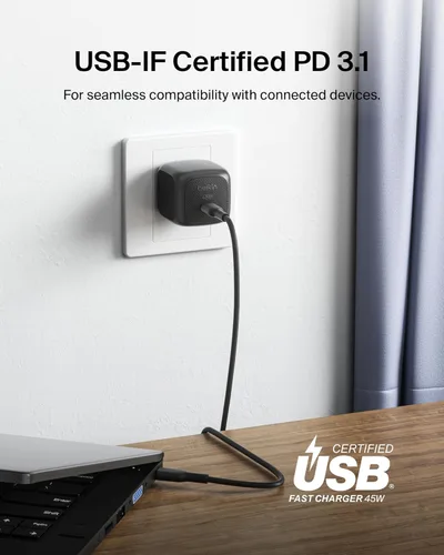 Miniatura 5 de Bloque de Cargador USB C Belkin 45W - PD3.1 PPS Carga Súper Rápida - Samsung Galaxy S25, S24, Apple iPhone 17, Air, Pro, Pro Max, AirPods, Apple
