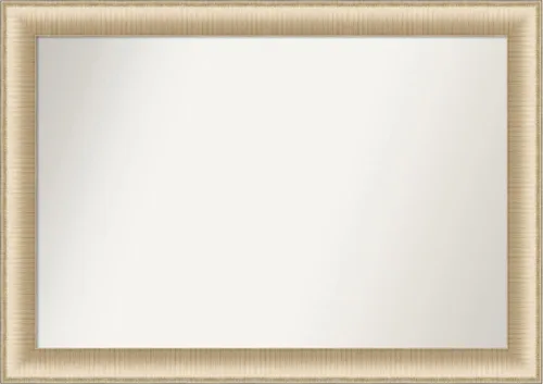 Amanti Art Espejo de pared, elegante espejo con marco de miel cepillada para decoración de pared o uso como espejo de baño para sobre el fregadero