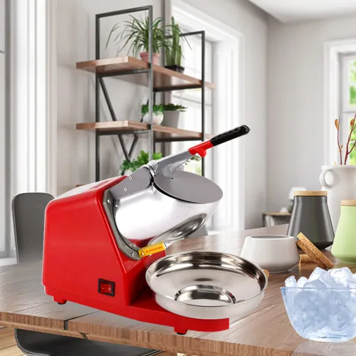 Miniatura 5 de Yahpetes Máquina eléctrica de hielo raspado, 1 pieza, trituradora de hielo eléctrica de doble cuchilla, máquina para hacer conos de nieve, 187