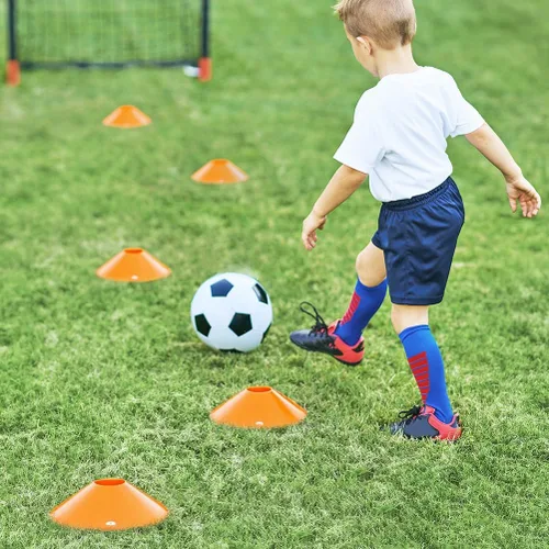 Miniatura 8 de GHB Conos de fútbol 25/50/100 paquete Discos de fútbol deportivos Conos de entrenamiento Marcadores de campo Conos de agilidad para tráfico, 25