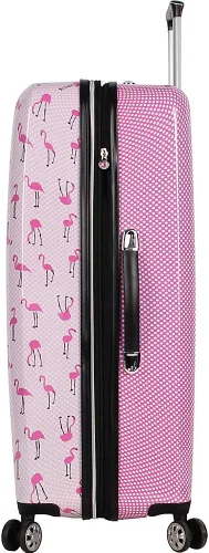 Miniatura 6 de Betsey Johnson Maleta rígida de equipaje de 3 piezas con ruedas giratorias 20 pulgadas 26 pulgadas 30 pulgadas talla única puntal flamenco Puntal