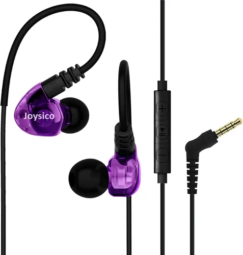 Miniatura 7 de Joysico - Auriculares deportivos con cable sobre la oreja para niños, mujeres, orejas pequeñas, cómodas, con gancho para correr, ejercicio, trotar
