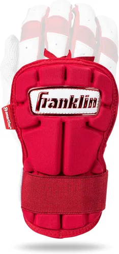 Miniatura 17 de Franklin Sports Guantes Protectores de Mano y Muñeca para Béisbol - Serie PRT LG, Protector para Adultos para Batear - Escudo Protector para Real
