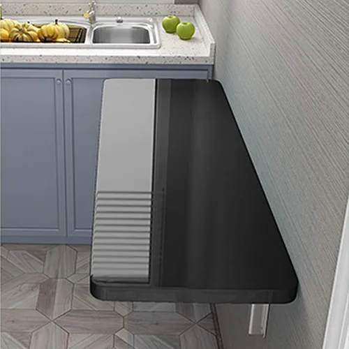 Mesa plegable montada en la pared, escritorio de oficina en casa, mesa de comedor de cocina, escritorio de escritura para niños, 4 colores, 15.7 –