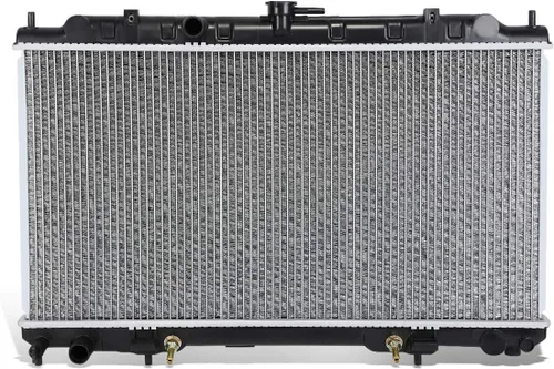 DNA Motoring OEM-RA-2346 Radiador de núcleo de aluminio estilo OE de 1 fila compatible con 00-06 Sentra AT, 27 pulgadas de ancho x 14-1/8 pulgadas