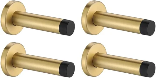 Miniatura 23 de JQK Tope de puerta, acero inoxidable 304 de grosor de 0.039 pulgadas (0.039 in), amortiguador de sonido, tope de puerta, protetor, 2 unidades, Punta
