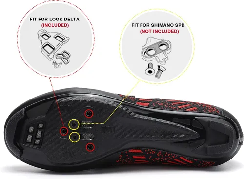 Miniatura 4 de Zapatos de ciclismo unisex para bicicleta de carretera, compatibles con Peloton Shimano SPD, zapatos de ciclismo para hombres y mujeres, 3 correas