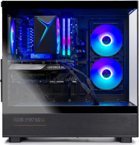 Skytech Gaming Azure 3 PC de escritorio, Ryzen 7 7700 3.8 GHz (5.3GHz Turbo), NVIDIA RTX 5060 Ti 16GB, SSD NVMe de 1TB, RAM DDR5 de 16GB 6000, PSU