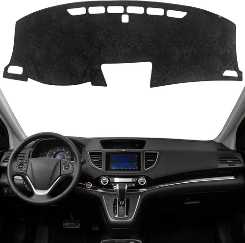 Miniatura 35 de Cubierta de tablero Tapete de salpicadero Compatible con Ho-nda Civic 2015-2012 (para transmisión izquierda), tapete de salpicadero para coche