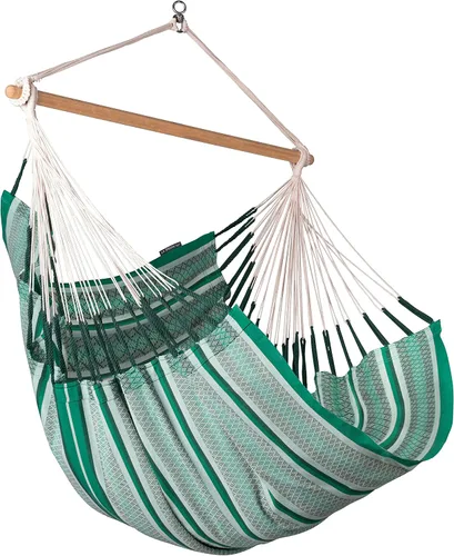 Miniatura 27 de La Siesta® XL King Habana - Hamaca colgante de algodón, para interiores y exteriores, silla colgante bohemia para dormitorio, patio, máximo 355
