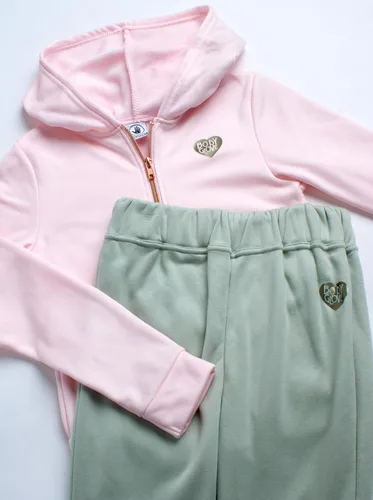 Miniatura 3 de Body Glove Conjunto deportivo para niña, sudadera de forro polar de 2 piezas y pantalones deportivos (7-12)