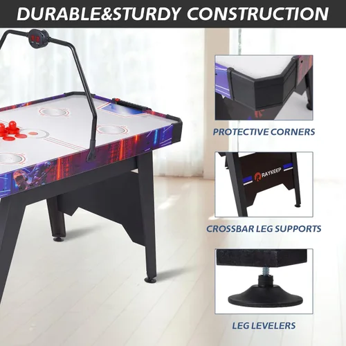 Miniatura 5 de Empujadores de hockey de aire y discos de hockey de aire, juegos de interior, asas de portería, palas, accesorios de repuesto para equipos de mesas