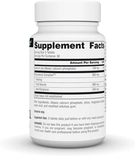 Miniatura 3 de Source Naturals Complejo de fitosterol con beta-sitosterol, apoya niveles saludables de colesterol*, 113 mg - 90 tabletas