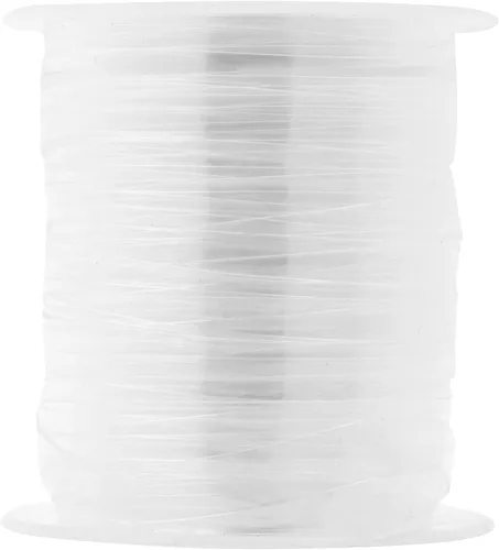 Miniatura 9 de Mandala Crafts 1/2 pulgada ligero y transparente elástico para coser – 33 yardas invisible transparente correas elásticas transparentes