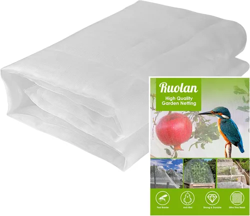 Red de malla de jardín para plantas, red de insectos de 10 x 33 pies para jardín, cubierta de jardín, red de insectos de jardín, red de bayas,