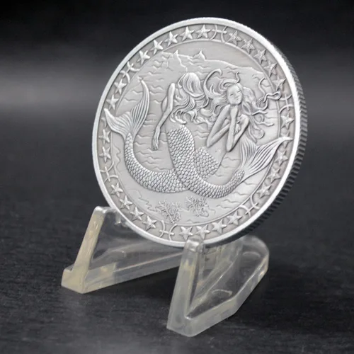 Miniatura 3 de Aomcisi Moneda creativa de doce constelaciones del zodiaco Monedas conmemorativas de plata antigua, decoración del hogar, manualidades, colección