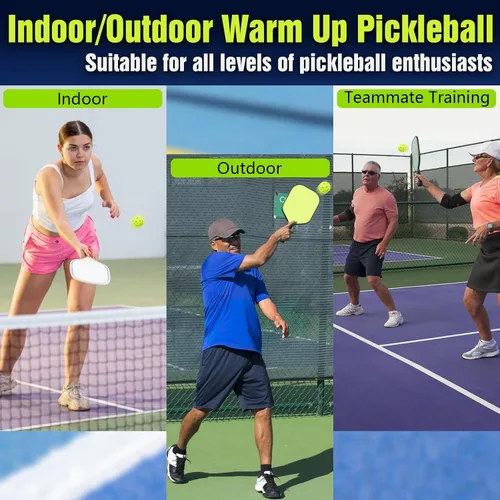 Miniatura 4 de Mini Pickleball Training Balls - Warm Up Pickleball Drills, Enhance Reaction Time & Hand-Eye Coordination Ideal Gift for All Ages and