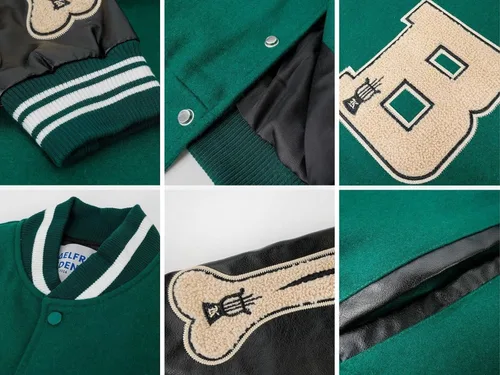 Miniatura 6 de Aelfric Eden Harajuku - Chaqueta universitaria para hombre, chaqueta de béisbol con gráficos vintage, abrigos unisex