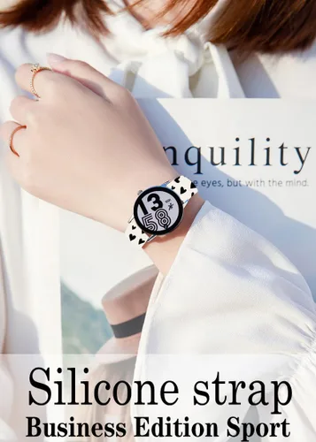 Miniatura 6 de Correas deportivas de silicona de 0.787 in compatibles con Galaxy Watch 6/Watch 5/Galaxy Watch 4 1.575 in 1.732 in/Classic 1.654 in 1.811 in/Watch 3