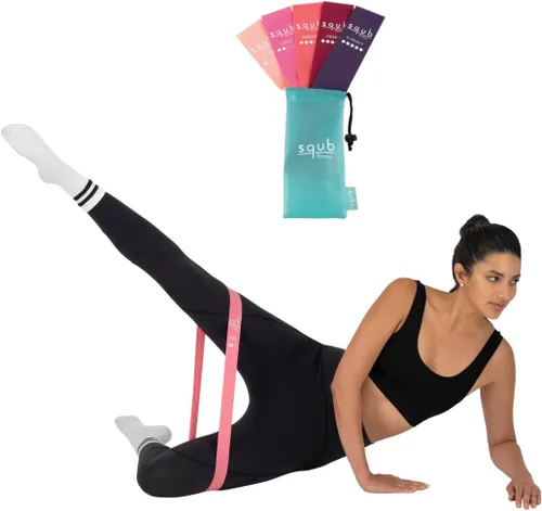Miniatura 9 de Juego de bandas de resistencia para fitness, bandas elásticas para bandas de ejercicio, bandas de resistencia para entrenamiento en casa, bandas