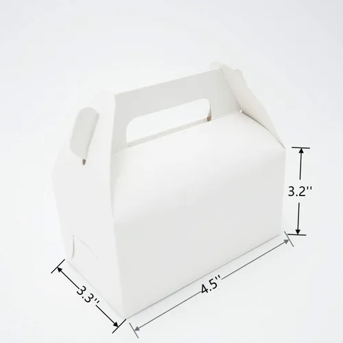 Miniatura 3 de NICEWAY - Paquete de 30 cajas de regalo a dos aguas blancas, caja de regalo de papel kraft para dulces, cajas de regalo pequeñas para bodas, fiestas
