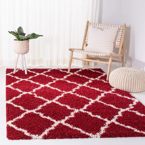 Miniatura 90 de Safavieh - Dallas Shag Collection SGD257A - Alfombra de área con diseño de enrejado de 10 x 14 pies