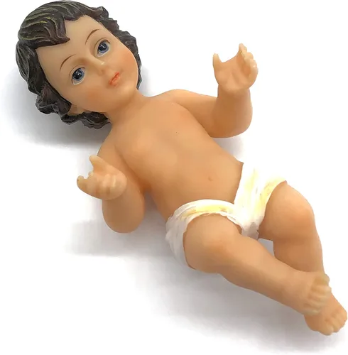 Figura religiosa santa de Jesús bebé Nino Dios Navidad Navidad (8 pulgadas)