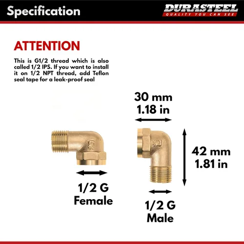 Miniatura 4 de DuraSteel Grifo de montaje en pared con codo de 90 grados, kit de protección contra salpicaduras de cocina comercial que ahorra espacio, resistente