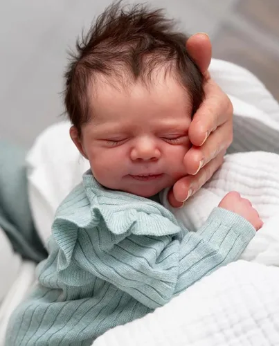 Miniatura 2 de Anano Muñecas Reborn de bebé de 18 Pulgadas, Muñecas recién nacidas realistas, Muñecas de bebé durmiente para niñas que se ven como de la vida real