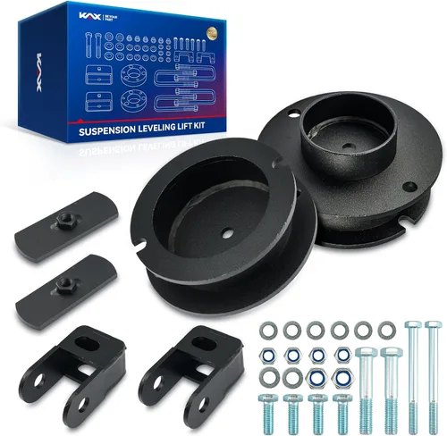Miniatura 13 de KAX Kit de nivelación trasero de 1-2" Compatible con Jeep Cherokee 1984-2001 2WD/4WD Grilletes de bajada trasera de acero de alta resistencia