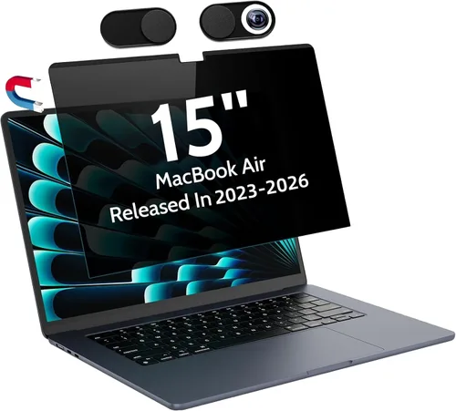 Miniatura 18 de Peslv Filtro de Privacidad Magnético para Macbook de 12 Pulgadas (2012-2017), Filtro Anti Luz Azul Deslumbrante Extraíble Filtro de Pantalla Mate