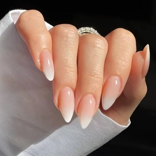 Miniatura 9 de Uñas postizas a presión marrón café, uñas postizas medianas de almendra, color sólido, cobertura completa, uñas postizas artificiales brillantes