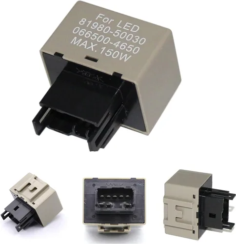 Miniatura 10 de (1) Relé de intermitencia LED electrónico de 2 pines 12V LF1-S-PIN MAX 150W para corregir el hiperdestello de las luces intermitentes LED