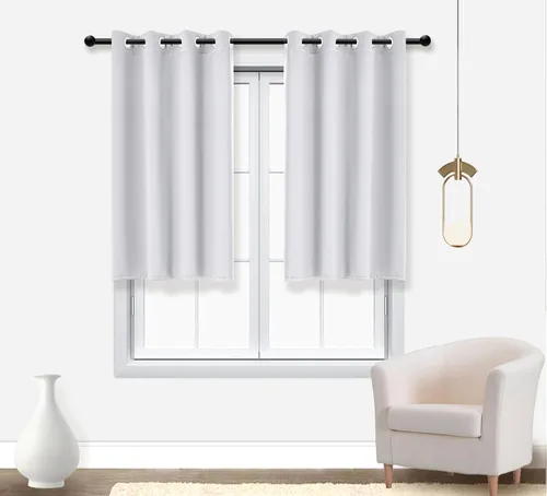 Miniatura 24 de PI Cortinas opacas para dormitorio, tratamiento de ventana con aislamiento térmico de anillo superior, cortinas oscurecedoras de habitación