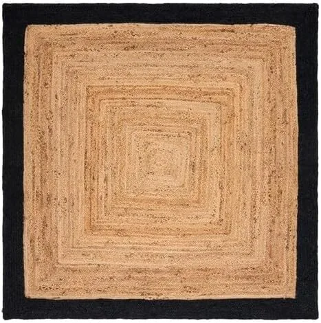 Miniatura 13 de SAFAVIEH Natural Fiber Collection NFB852Z - Alfombra de pasillo de 2 pies 3 pulgadas x 8 pies, natural y negro, hecha a mano de tejido plano