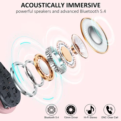 Miniatura 2 de Auriculares inalámbricos Matast, auriculares Bluetooth deportivos, auriculares con gancho para el oído IP7 impermeables con entrenamiento