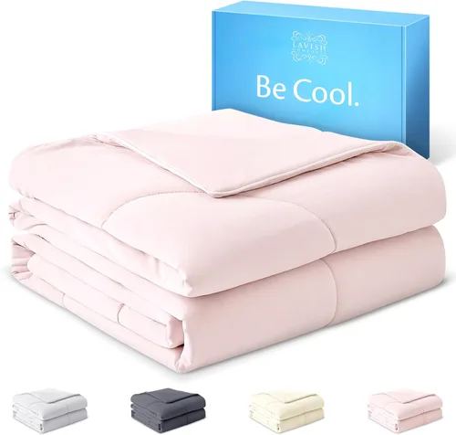 Miniatura 12 de Lavish Comforts® Edredón refrescante tamaño King/Cal King │Manta refrescante de alta calidad para personas que duermen con calor │ Manta suave