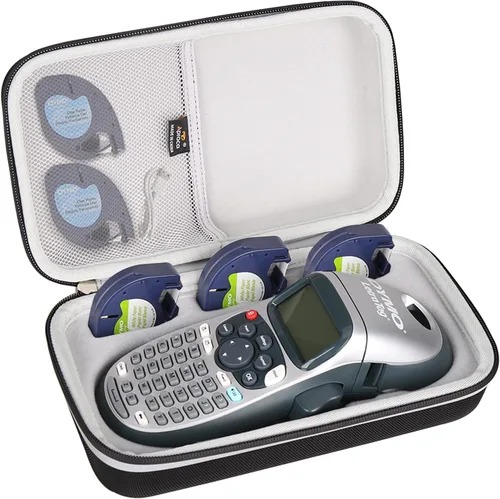 Aproca Funda compatible con DYMO LetraTag LT-100H / 100H Plus etiquetadora de mano, bolsa de almacenamiento portátil dura para cintas de máquina y