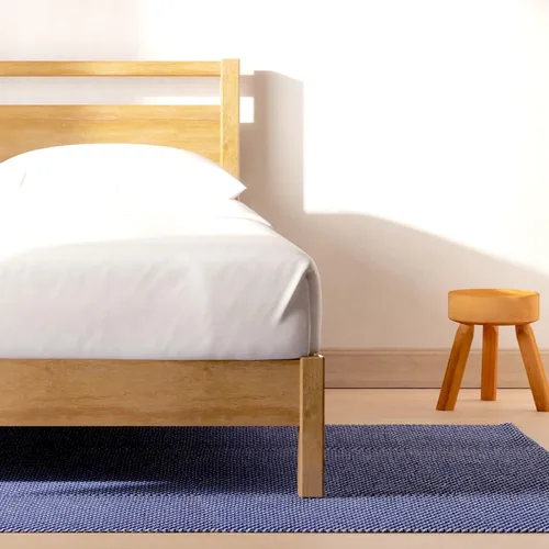 Miniatura 17 de LIFEMENT Marco de Cama de Plataforma de Madera Clásica con Cabecero, Esencial, Sin Ruido, Almacenamiento Bajo la Cama, No Necesita Somier, Fácil