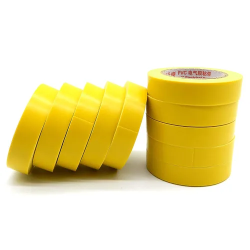 Miniatura 5 de Maveek 10 rollos de cintas eléctricas de PVC, autoadhesivas, impermeables, aislantes amarillas, clasificadas hasta 600 voltios y 176 °F, 0.6 x 49.2