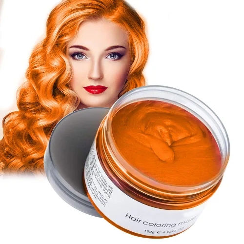 Miniatura 16 de YHMWAX Pomadas Temporales Coloridas para Peinar el Cabello - Gel Natural Desechable de Fuerte Sujeción para Fiestas, Cosplay, Mascarada (Azul)