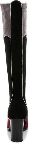 Miniatura 4 de ANN CREEK Botas de equitación para mujer 'Manuel' hasta la rodilla con parches de varios