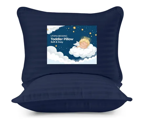 Miniatura 12 de Utopia Bedding Almohada para niños pequeños (Lavanda, paquete de 2), almohadas de 13x18 para dormir, funda de mezcla de algodón suave