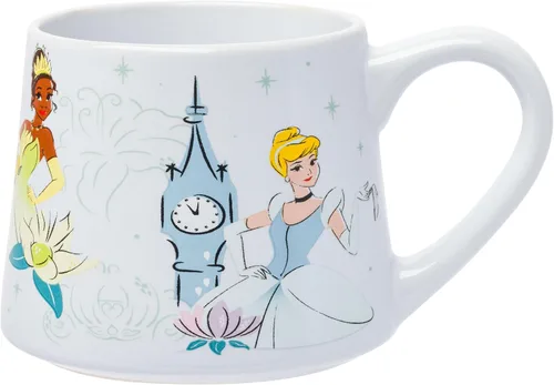 Miniatura 16 de Silver Buffalo Disney Princess La Bella y la Bestia Belle Sueños en Flor Rosas Taza de cerámica con asa esculpida en 3D, 20 onzas Belle Dreams in