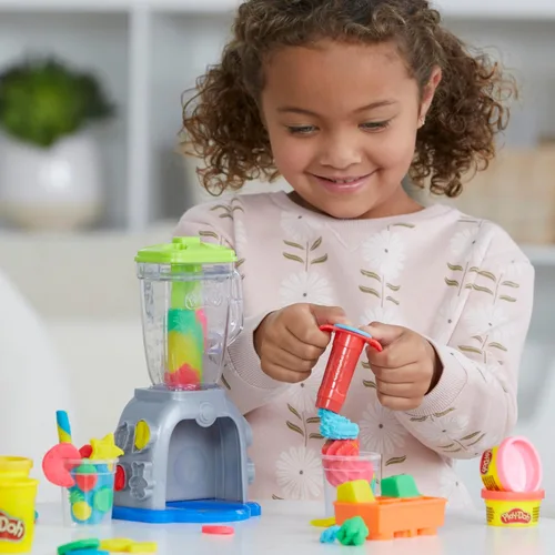 Miniatura 6 de Play Doh Swirlin' Smoothies Juego de Licuadora de Juguete, Electrodomésticos de Cocina de Juego, Juguetes de Artes y Manualidades para Niñas y Niños