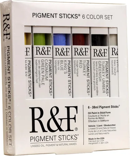 Miniatura 295 de Pinturas R&F Hechas a Mano - Palo de Pigmento al Óleo Profesional, Gris Neutro Medio, 188 ml