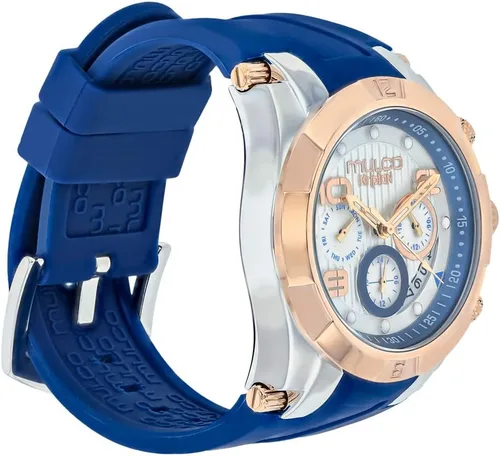 Miniatura 3 de MULCO Ilusion Watches for Women Analog Quartz Watch, Crystal Accents and Rose Gold Watch Accent with Pearl Finish, Water Resistant, Silicone Band