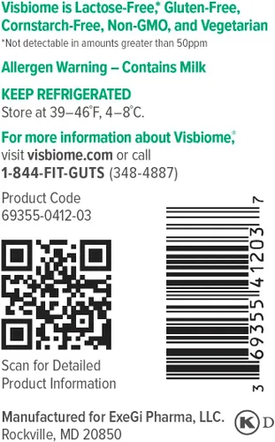 Miniatura 8 de Visbiome® Cápsulas probióticas de alta potencia 112.5 mil millones de CFU – Síndrome del intestino irritable (IBS) alimento médico, enviado frío