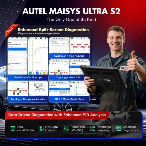 Miniatura 7 de Autel Escáner MaxiSYS Ultra S2, 2026 UltraS2 AI Herramienta de escaneo inteligente hasta MS919 S2 MS909S2 Ultra EV MSUltra, 6IN1 VCMI2, Topología